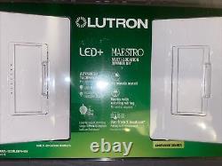 Nouveau kit de gradateur numérique LED Lutron Maestro 5 unités MACL-153MLRHW-WH