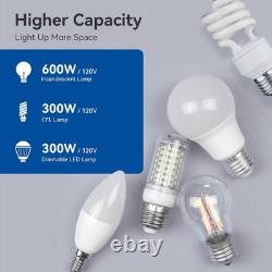 Nouveau variateur numérique d’éclairage 300 W LED 600 W incandescent va-et-vient lot de 6 blanc
