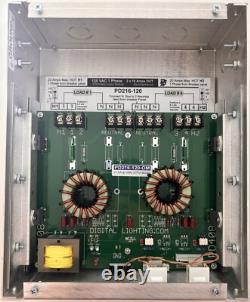 PD216-DMX-120 Pack de gradation DMX512 2 x 2000 W @ 120 VAC, certifié UL, fabriqué aux États-Unis.