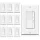 Pack De 10 Interrupteurs &agrave; Variateur Super Fins Pour Lumi&egrave;res Led/cfl Dimmables De 300w Et 6