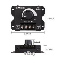 Paquet De 12 Pwm Contrôleur De Gradation Pour Bande Led, Bouton Dimmer On / Off