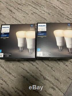Philips Hue Intelligent Lumière Kit 7 Ampoules (3 Couleurs + 4 Blanches) Avec Gradateur, Pont