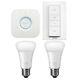 Philips Hue White Ambiance Smart Light Kit 2 Ampoules + Pont Hue + Commutateur