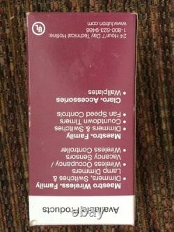 Qté 10 - Boîte ouverte Nouveau Lutron MRF2-8S-DV-WH Interrupteur mural sans fil Maestro Blanc