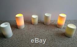 Restoration Hardware Pillar Candle Light Jeu De Cordes De 6 Avec Interrupteur Variateur Rare