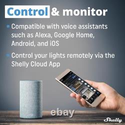 Shelly Plus Wall Dimmer UL, interrupteur intelligent, Wi-Fi et Bluetooth, lot de 4