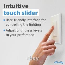 Shelly Plus Wall Dimmer UL, interrupteur intelligent, Wi-Fi et Bluetooth, lot de 4