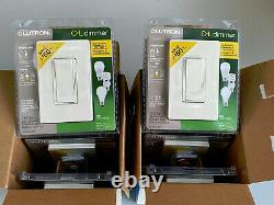 Six Lutron Dvwcl-153ph-la Diva Cfl/led Single-pole/3-way Dimmer, Amande Légère