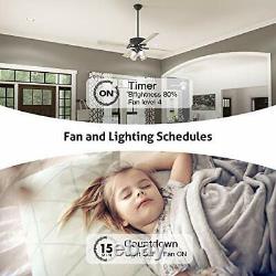 Smart Ceiling Fan Control Dimmer Light Switch 2.4ghz Single Pole Wi-fi 2 Pack