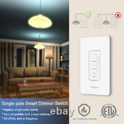 Smart Dimmer Switch, Dimmable Wi-fi Led Light Dimmer Switch, Compatible Avec Ale
