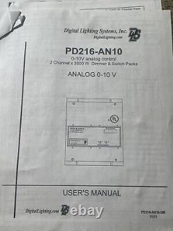 Systèmes d'éclairage numérique Inc Pd216 2 Pack gradateur de circuits pour Pd216-an10-277 Ps08