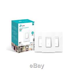 Tp-link Hs220p3 Interrupteur Lumineux Kasa Smart Wifi, Gradateur (paquet De 3), Blanc, Paquet De 3