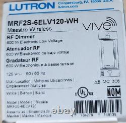 Traduire ce titre en français : Variateur électronique sans fil basse tension Lutron MRF2S-6ELV120-WH 120V