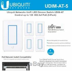Udim-at-5 Unifi Interrupteur Variateur 5-pack, Led Light Control Poe Unifi Éclairage Syste