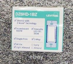 Variateur intelligent Leviton Decora 600W avec Z-Wave Plus DZ6HD-1BZ (lot de 10)