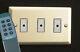 Varilight 3-gang 1-way Remote/tactile Touch Control Master Led Dimmer Light Swit