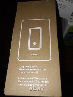 Wemo Dimmer Commutateur D'éclairage Wi-fi 2-pack Fonctionne Avec Alexa & Google Assistant Home