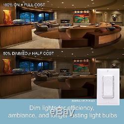 Z-wave Wall Dimmer Lumière Interrupteur Home Automation Fonctionne Avec Amazon Alexa 4 Pack