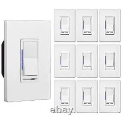 vertical, Single-Pole or 3-Way, Neutral Wire Required, Decor Wall Plate Included